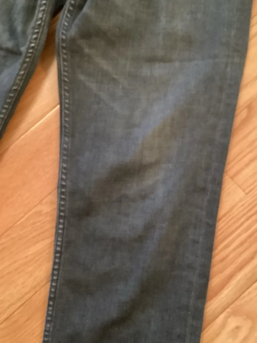 Banana Republic Men’s black washed, athletic tapered fit jeans